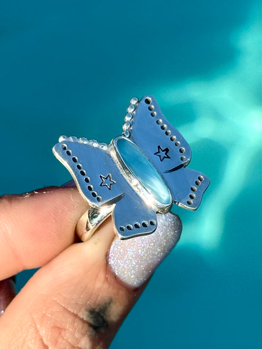 Blue Imori Butterfly #3- size 7