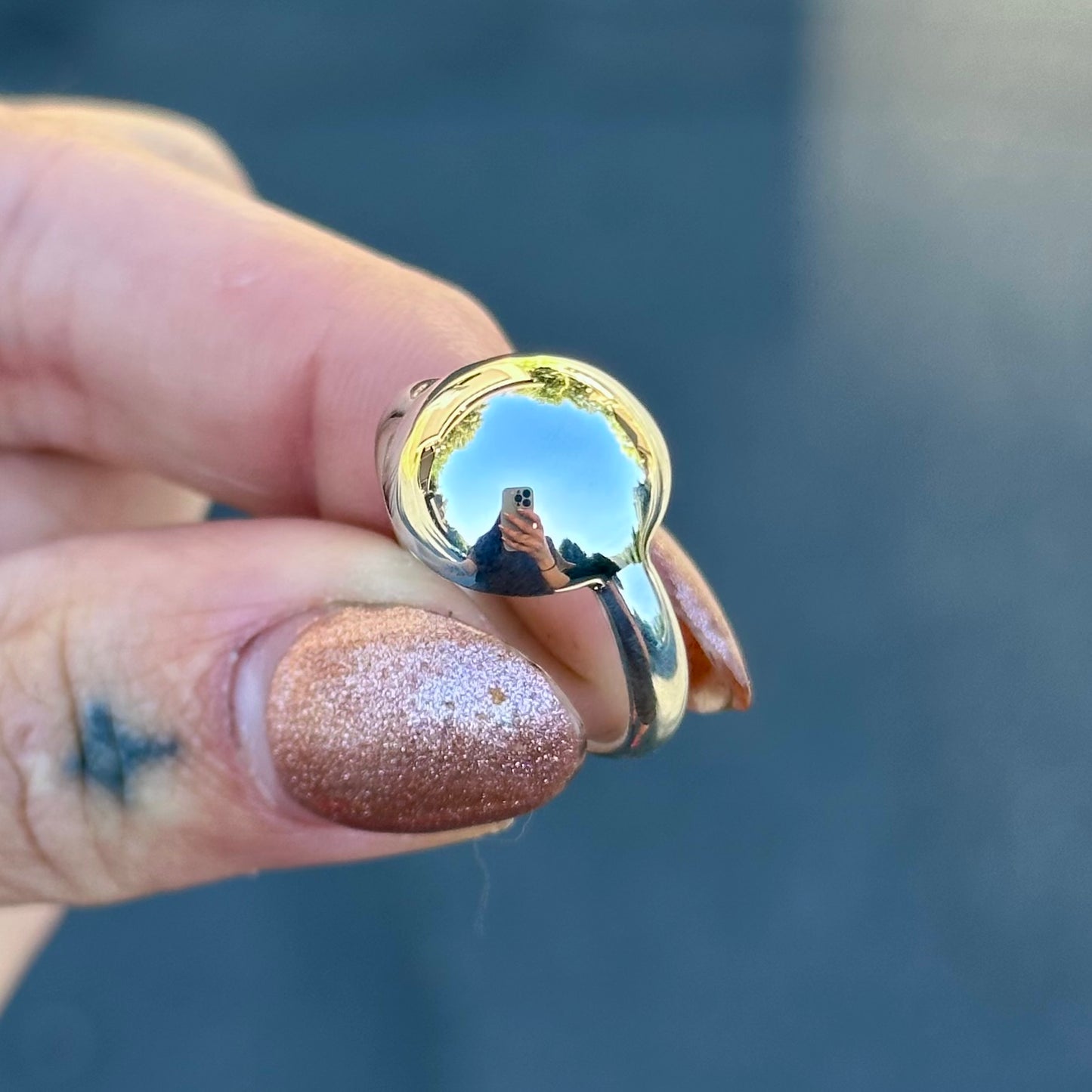 Sterling bubble ring- size 7
