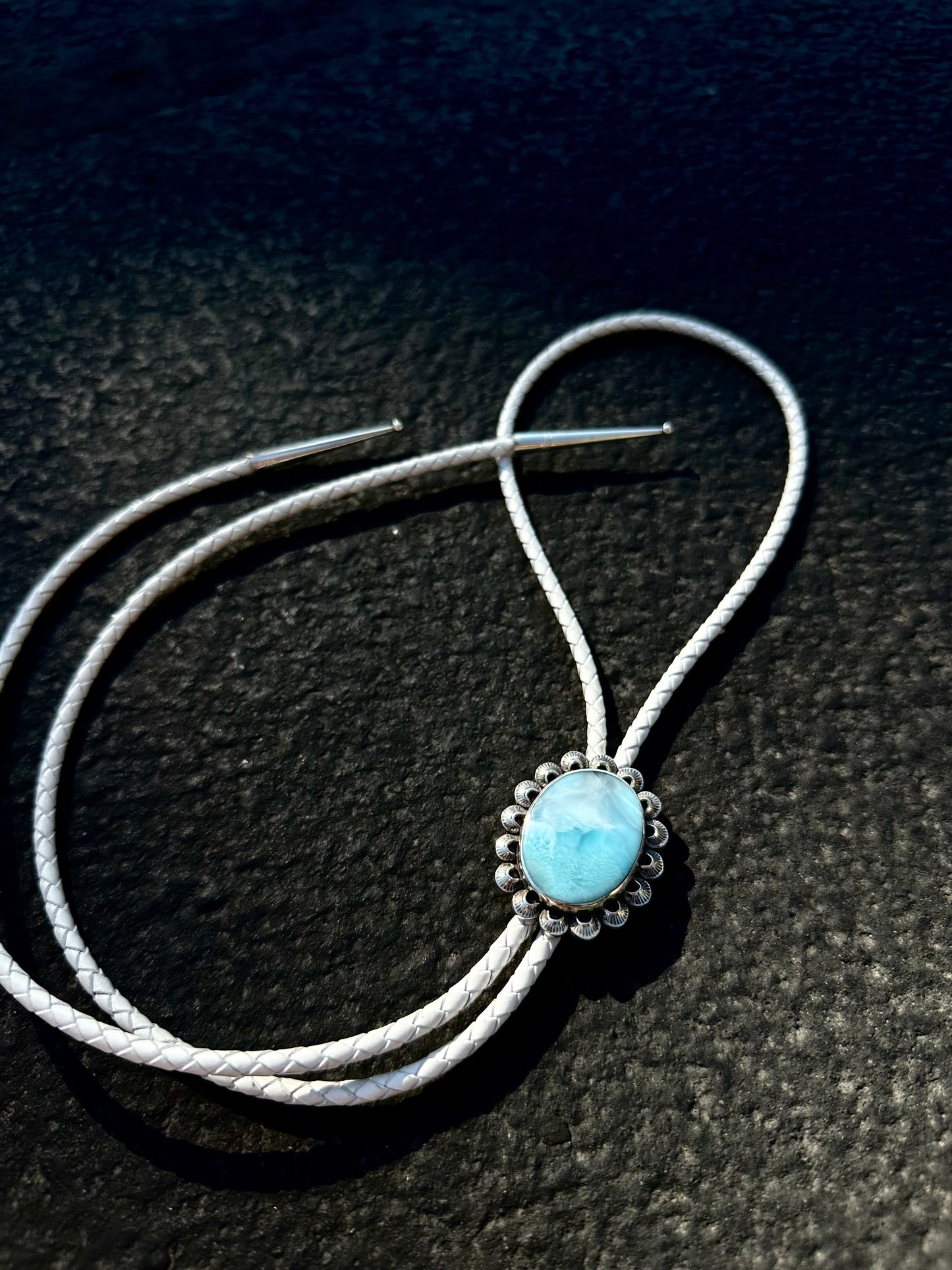 Larimar bolo tie