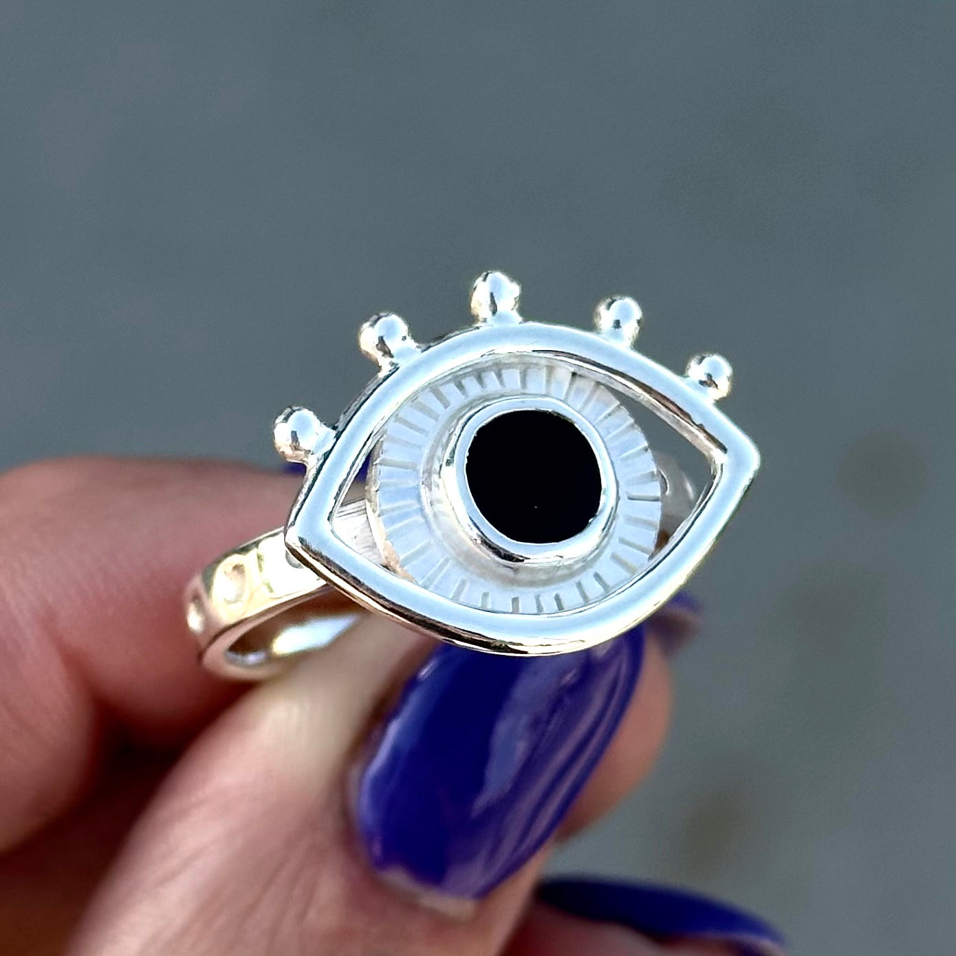 Onyx Eye Ring- Made to Order