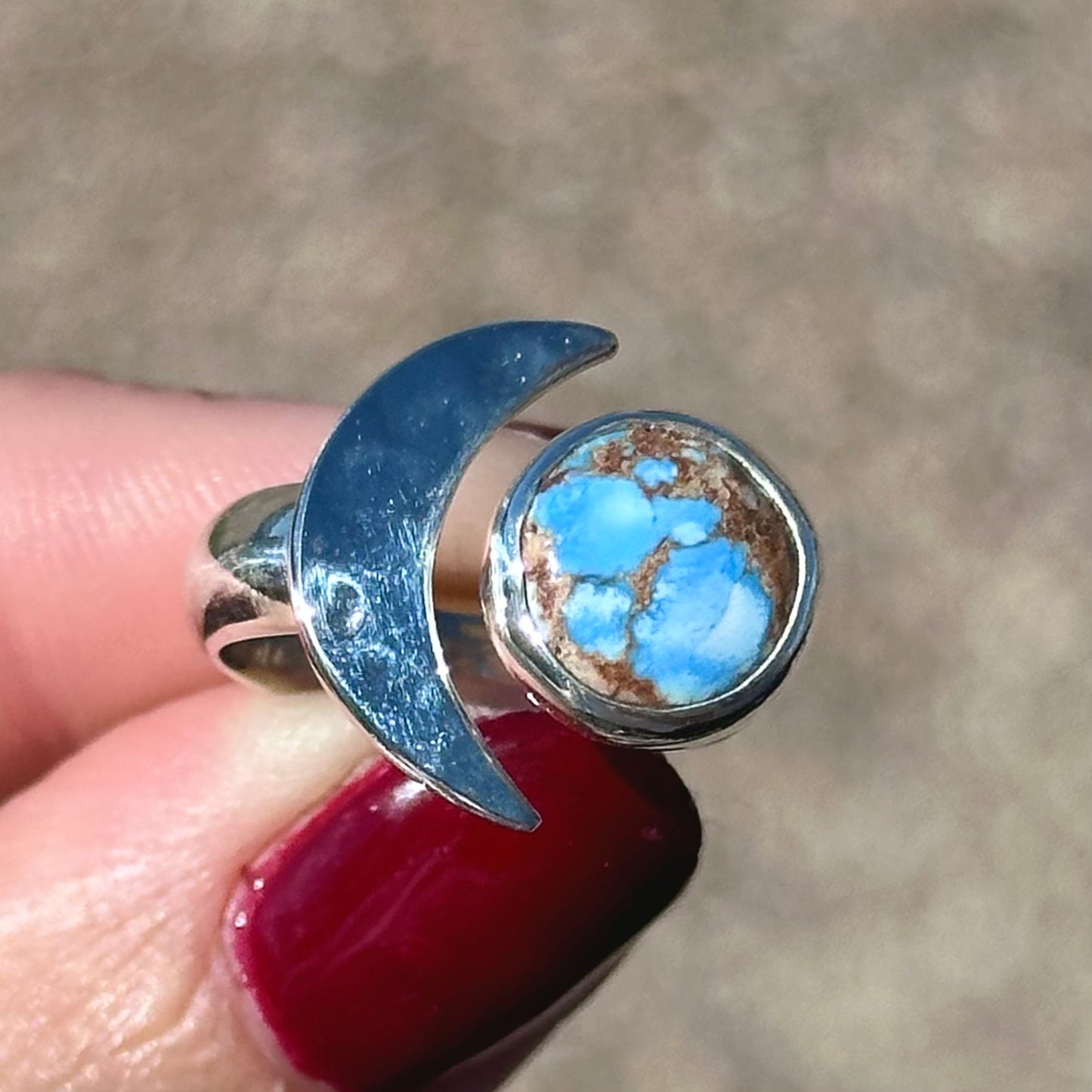 September Moon Ring- size 6