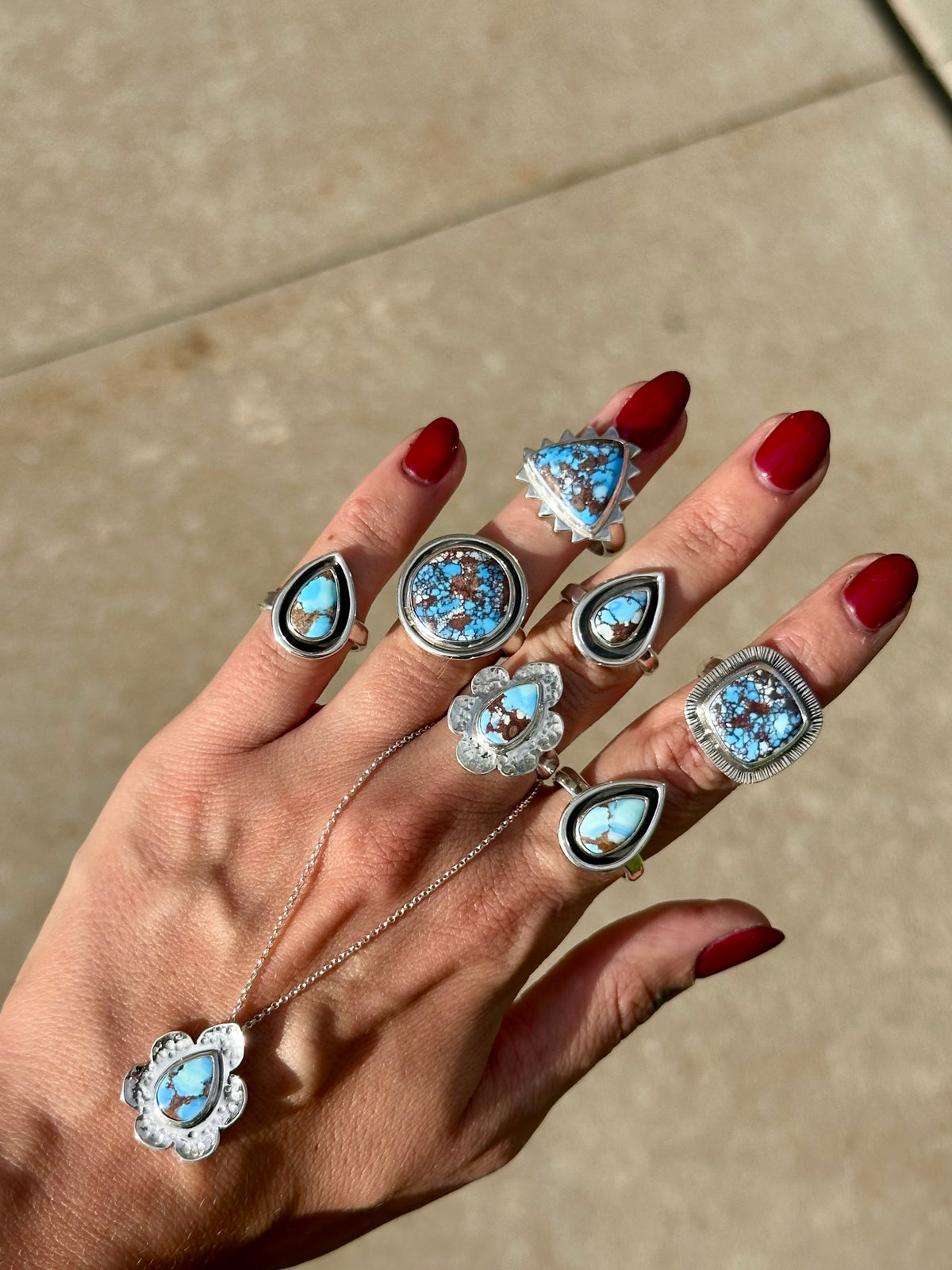 Golden Hill Webbed Ring- size 7.5