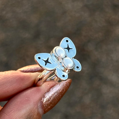 Pearl Butterfly Ring