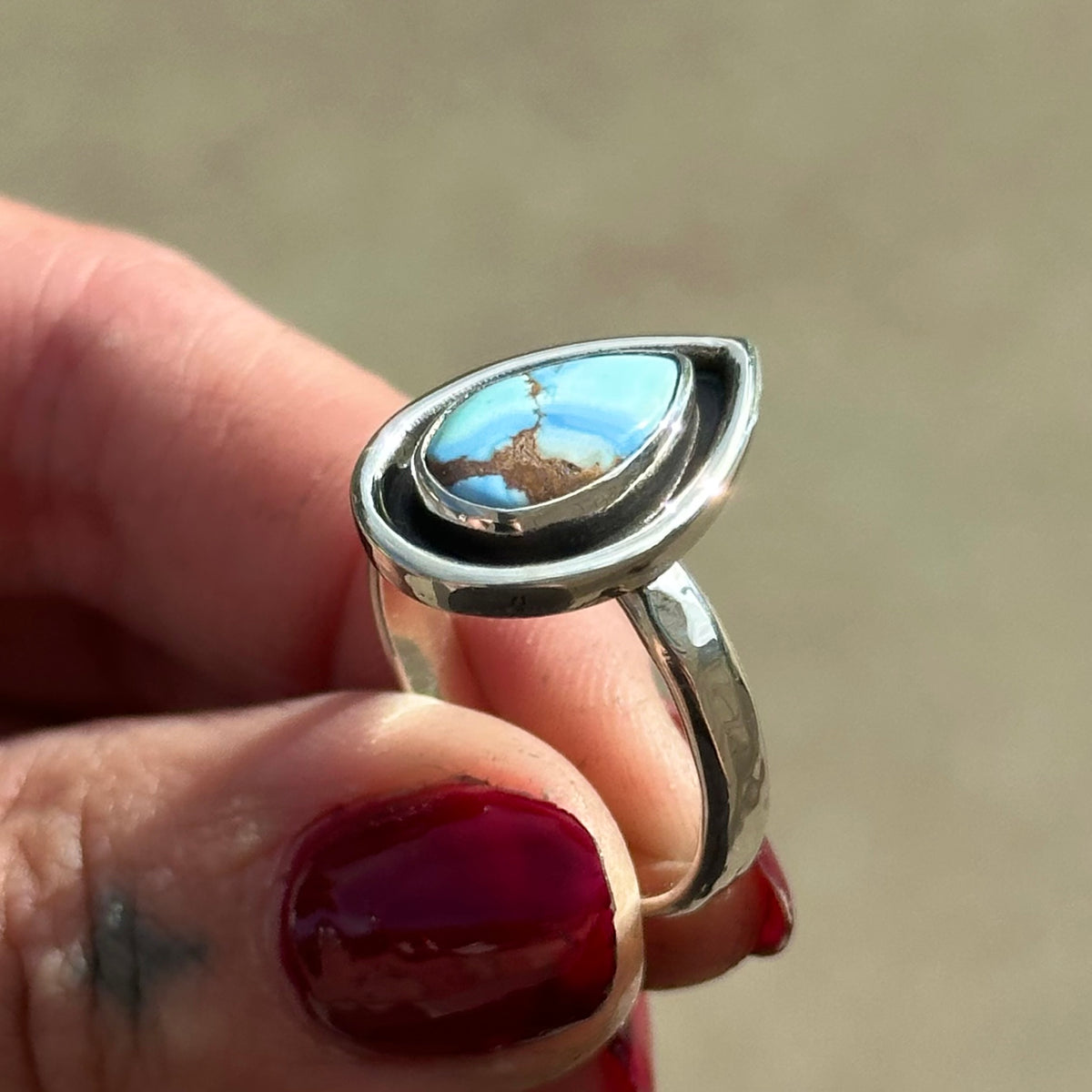 Shadowbox Drop Ring- size 9