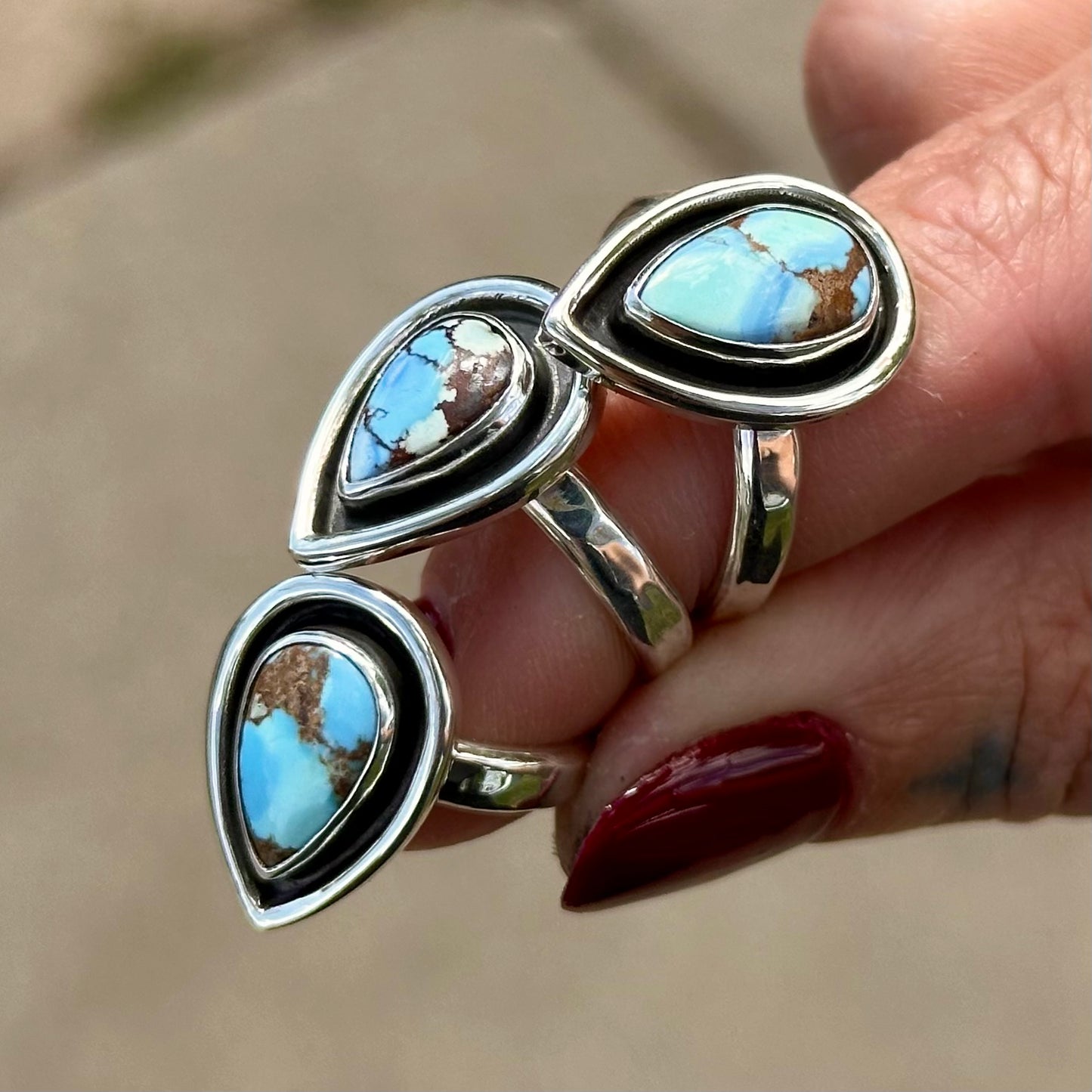 Shadowbox Drop Ring- size 9