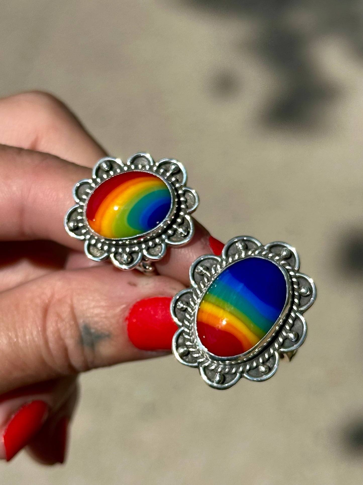 Rainbow Ring- size 8