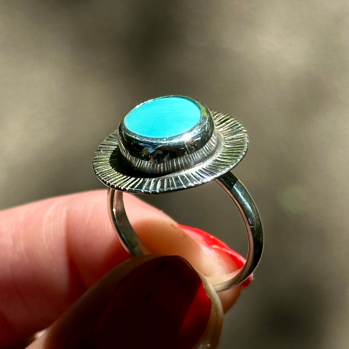 Royston Round Burst Ring- size 7