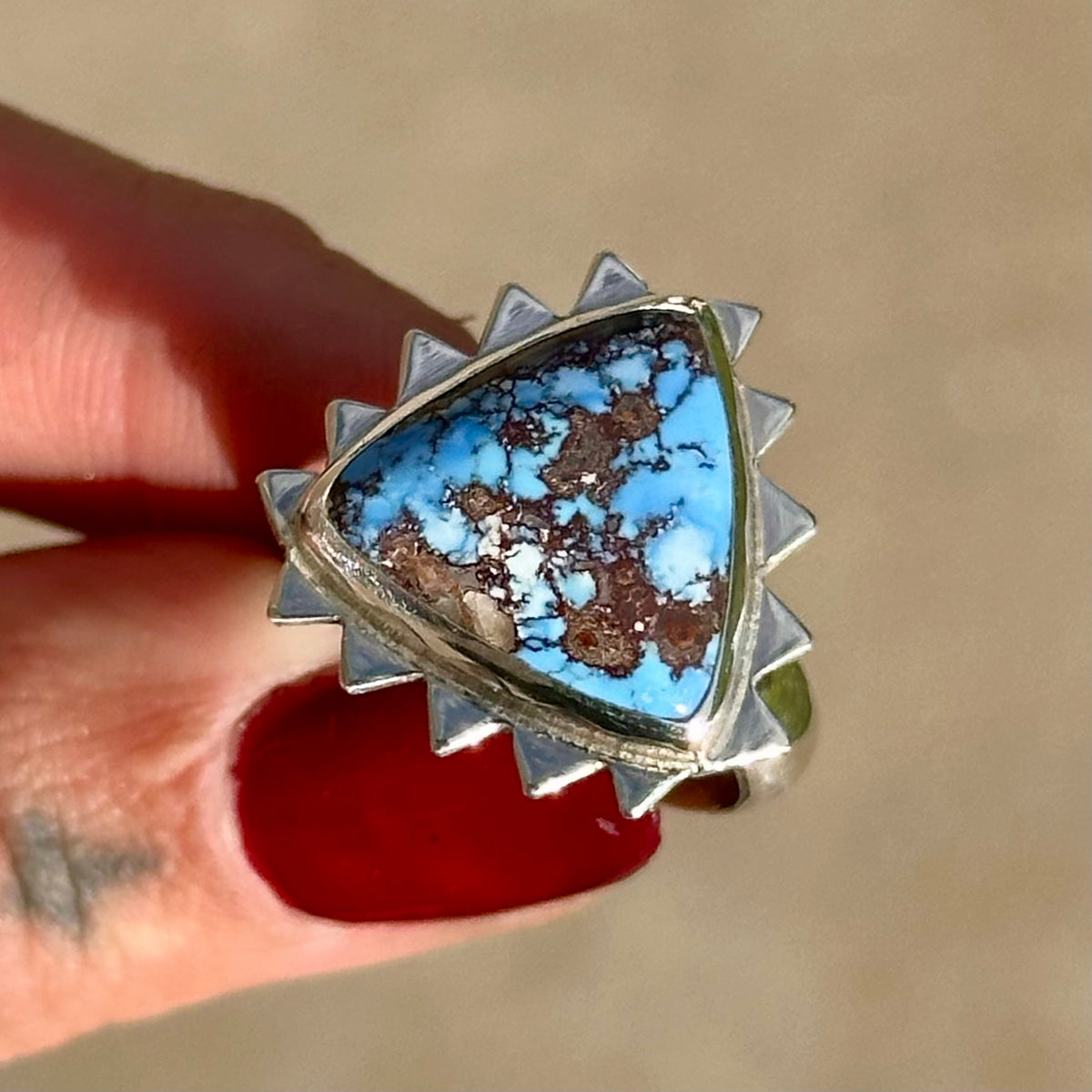 Golden Hill Webbed Ring- size 8