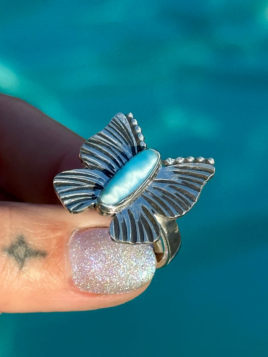 Blue Imori Butterfly #1- size 8.5