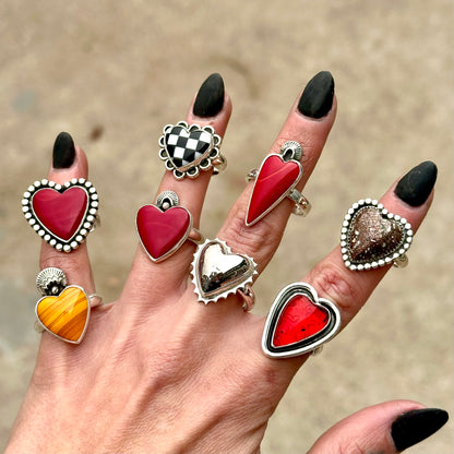 Gemmy Rosarita Heart Ring- size 6