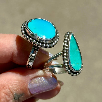 Sleeping Beauty Sky Ring- size 10