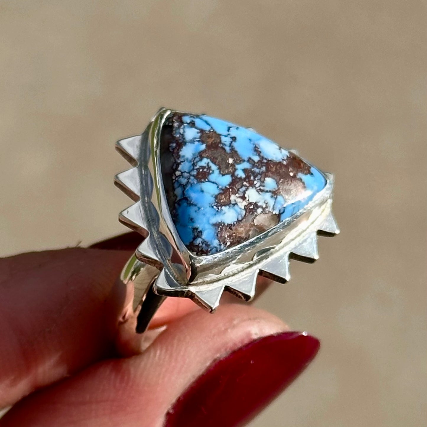 Golden Hill Webbed Ring- size 8