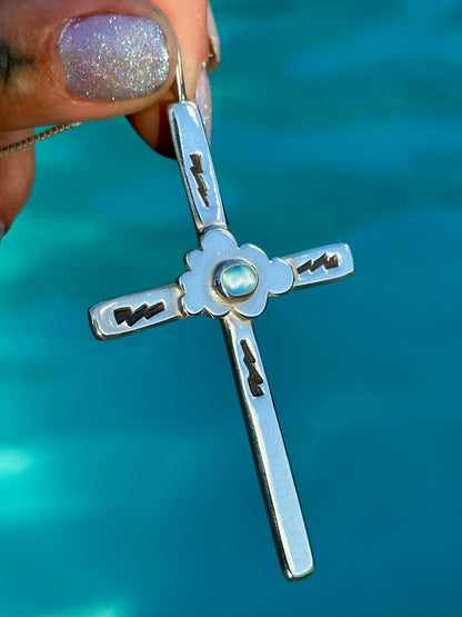 Japanese Imori Cloud Cross Necklace