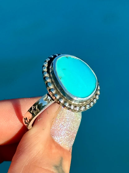 Sleeping Beauty Sky Ring- size 10