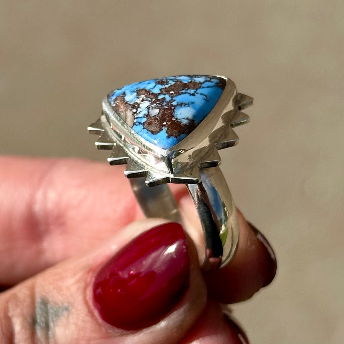 Golden Hill Webbed Ring- size 8
