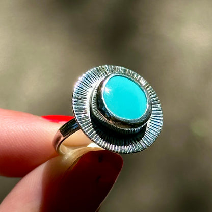 Royston Round Burst Ring- size 7