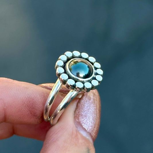 Tahitian black pearl ring- size 9