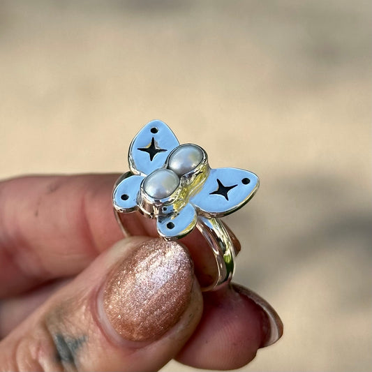 Pearl Butterfly Ring