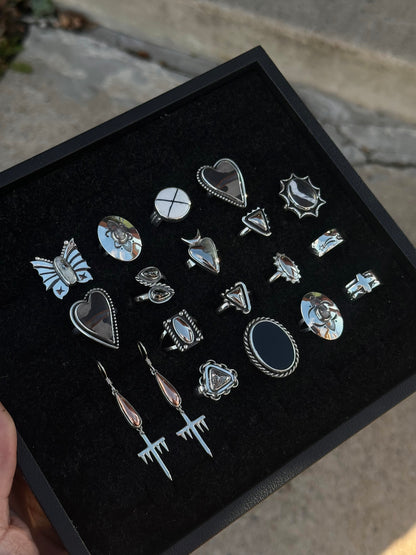 Native Copper Drip Cross earring set