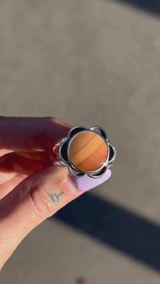Bruneau Jasper Bloom ring - size 10